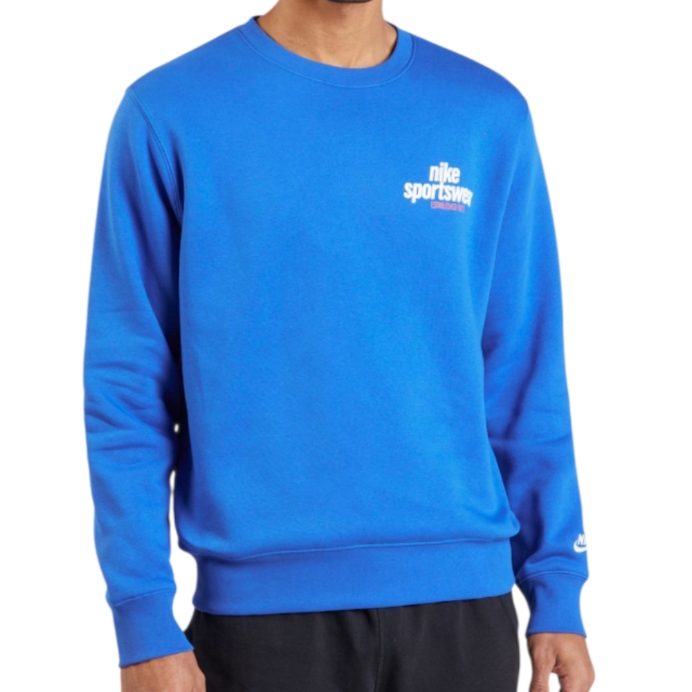 Nike Men's Royal Blue Crewneck Sweater XXL